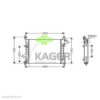 KAGER 31-3274 Radiator, engine cooling